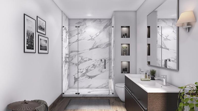 low 3Panel 48 Shower Calacatta White 768x432