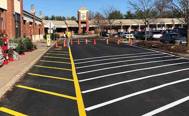 Asphalt Repair Parking Lot Maintenance and Line Striping 768x472