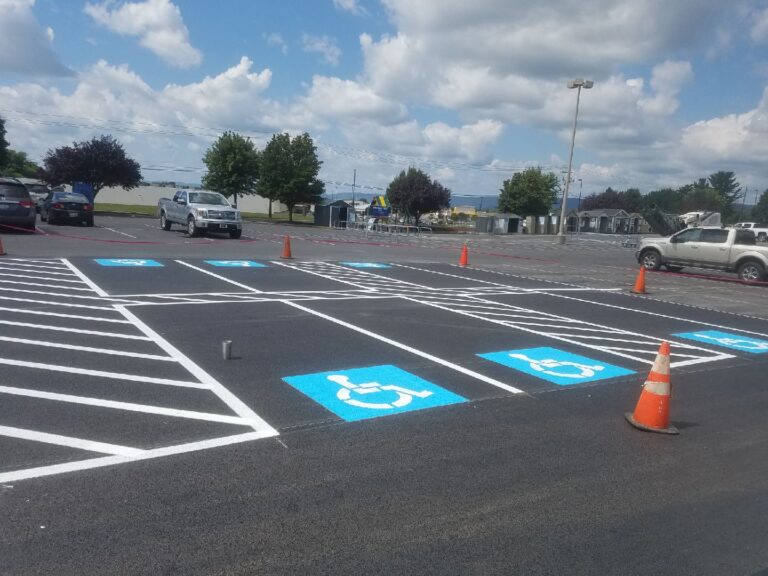 Line Striping on Sealcoat 768x576