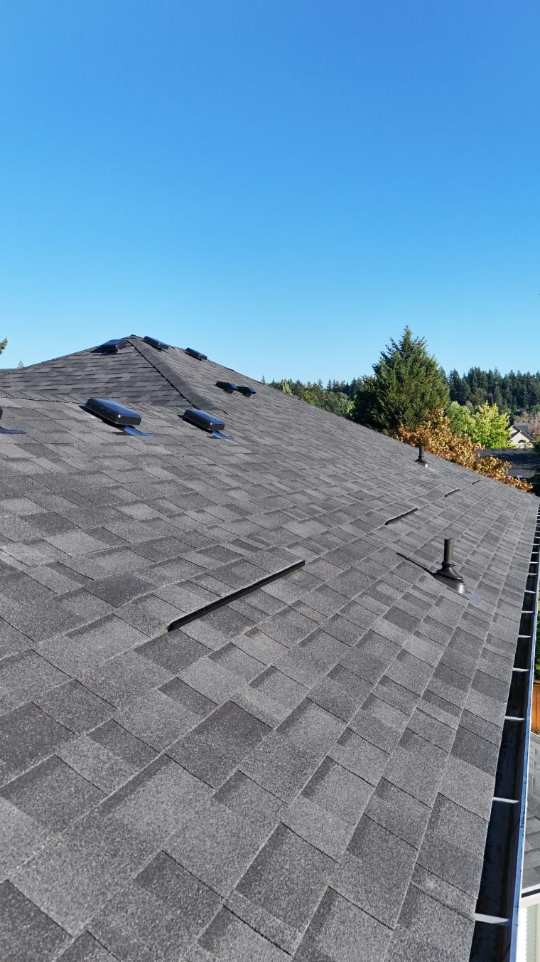 completed project roof gutters and siding skamania wa